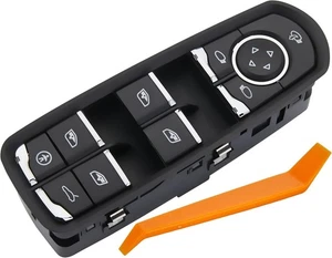 Interruptor maestro de ventana eléctrica compatible con Porsche Cayenne Panamera 2011-2016.Conductor - Imagen 1 de 7