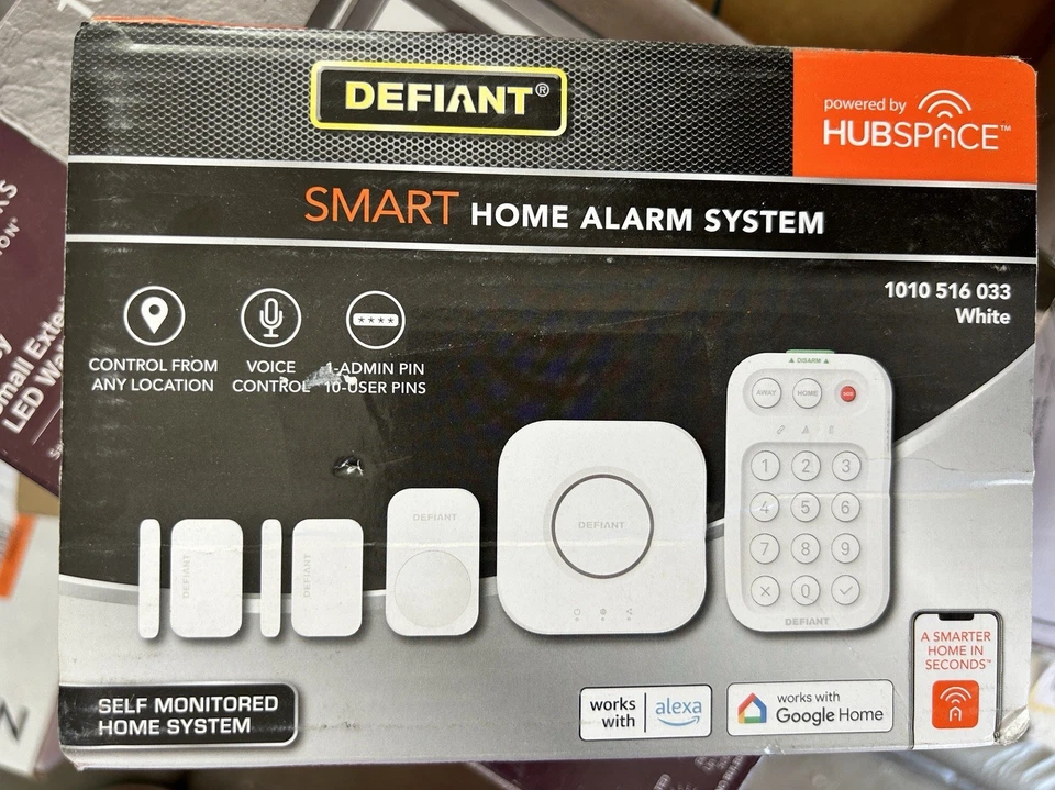 Defiant Smart Home Alarm Kit with WiFi & Bluetooth, Powered by Hubspace, 5-Piece - Image 1 of 1