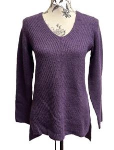 Maglione lungo viola Liz Claiborne taglia S - Foto 1 di 10
