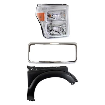 Grille Grill for F250 Truck F350 Ford F-250 Super Duty F-350 2011-2016 Foto 1 de 4