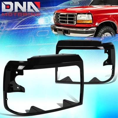 Biseles de puerta de faros izquierdo+derecho para Ford F150 F250 F350 F Super Duty 1992-1997 Foto 1 de 4