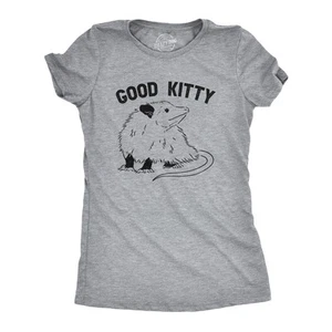 Mujer Buen Gatito Camiseta Divertida Linda Zarigüeya Gatito Broma Camiseta Para Damas - Imagen 1 de 7