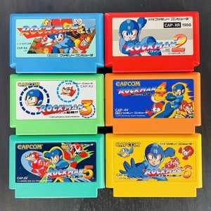 Rockman 1 2 3 4 5 6 Nintendo Famicom Capcom Japanese Version Mega Man Rare - Picture 1 of 24