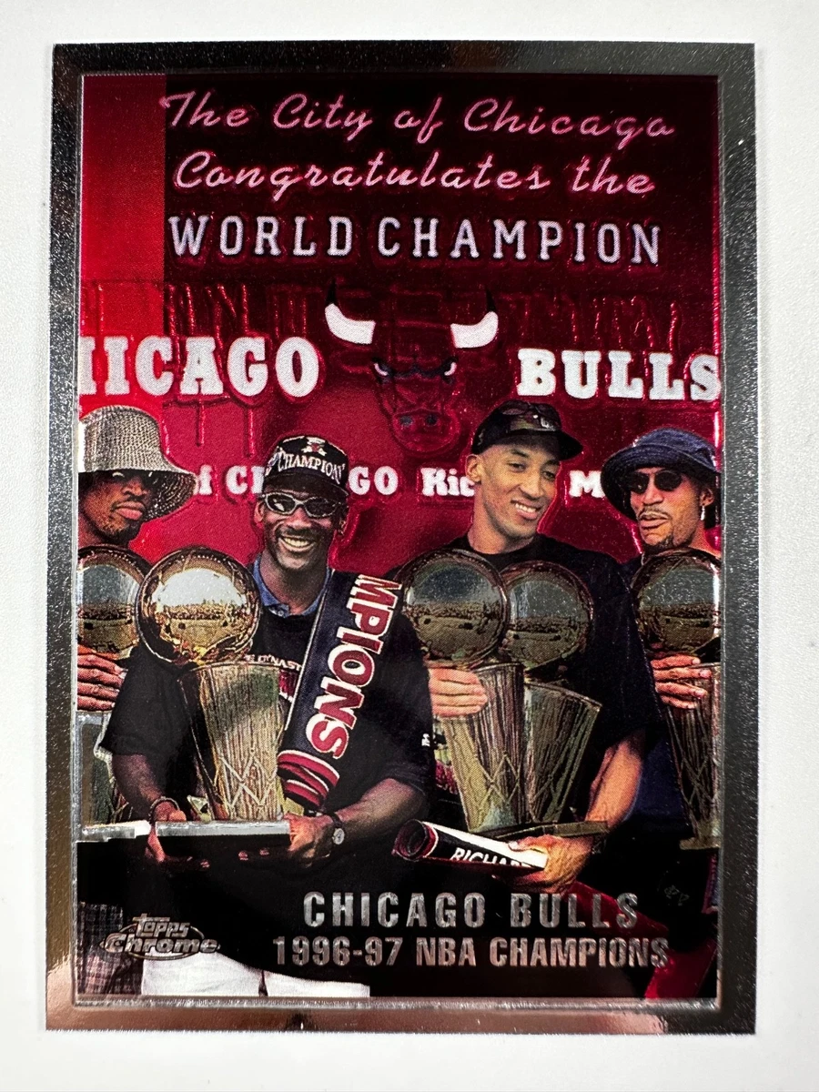 1997-98 Topps Chrome - Scottie Pippen/Ron Harper/Dennis Rodman