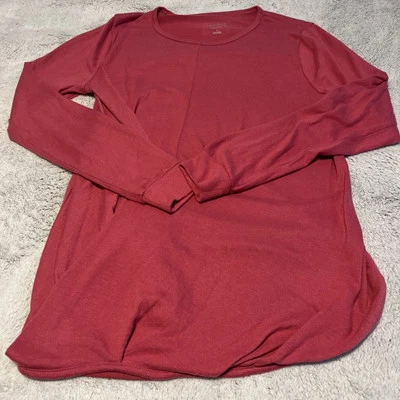 Isabel Maternity Top Long Sleeve Pink Medium Long Room To Grow - Image 1 of 4