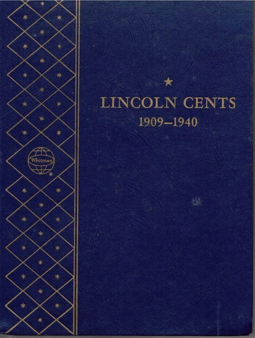 Lincoln Cents 1909-1940 Whitman Album  USED Cover