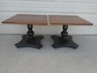 Hitchcock  Pair End Side Tables Country Louis Xvii Regency 2 Colonial Harvest