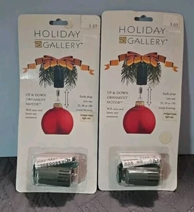 Holiday Gallery Up & Down Ornament Motor Menge 2 Neu NOS Factory Sealed Siehe Bild - Bild 1 von 3