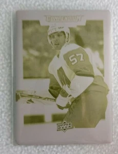 David Perron 2017/18 Upper Deck Compendium #556 1 OF 1 PRINTING PLATE YELLOW - Picture 1 of 2
