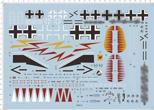 1/32 1/48 Segunda Guerra Mundial Alemania fw190 bf-109 Kit Modelo Militar de Luchador Calcomanía Tobogán Acuático - Imagen 1 de 1