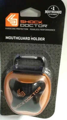 Shock Doctor Protective Case Orange Aufbewahrungsbox Boxen Zahnschutz