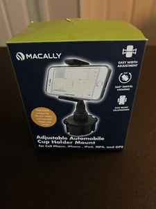 Macally Adjustable Automobile Cup Holder Mount for Smartphones - Black - Picture 1 of 6