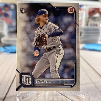 Shane Baz 2022 Bowman Rookie Card RC #90 Tampa Bay Rays - Image 1 of 2