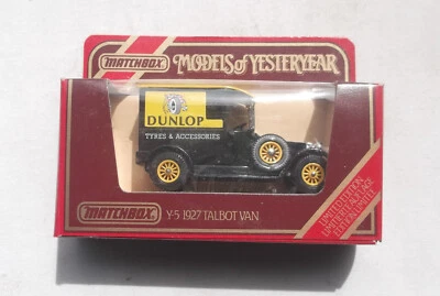 Y-5 1927 Dunlop Tyres & Accessories Talbot Van Matchbox Models of Yesteryear - Image 1 of 4