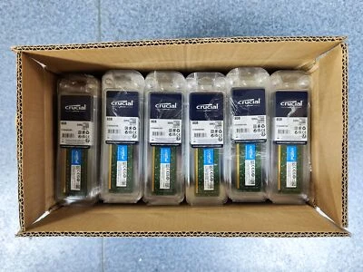 LOTE de 10 memorias de escritorio Crucial 8 GB 1600 MHz DDR3L UDIMM 2Rx8 RAM CT102464BD160B Foto 1 de 4