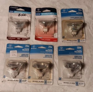 6 Assorted Westinghouse GU5.3 Base Bulbs - Picture 1 of 2