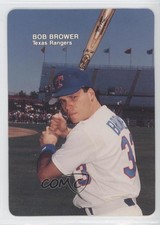 1988 Mother's Cookies Texas Rangers Stadium Giveaway Bob Brower #18