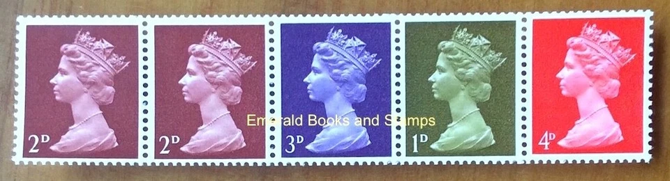 EBS GB 1969 - Machin 1/- Multi-Value Horizontal Coil - SG 725m - MNH** — 第 1/1 张图片