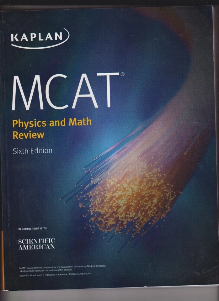 MCAT Physics and Math Review 6TH EDITION - UNUSED  - Image 1 of 1