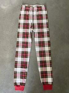 Hanna Andersson red plaid pajama pants kids sz 12 - Picture 1 of 6
