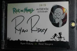 Rick & Morty Season 2 Autograph Card RR-HV Ryan Ridley as Head Vampire Auto