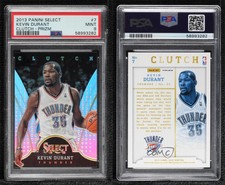 2013-14 Panini Select Clutch Silver Prizm Kevin Durant #7 PSA 9 MINT