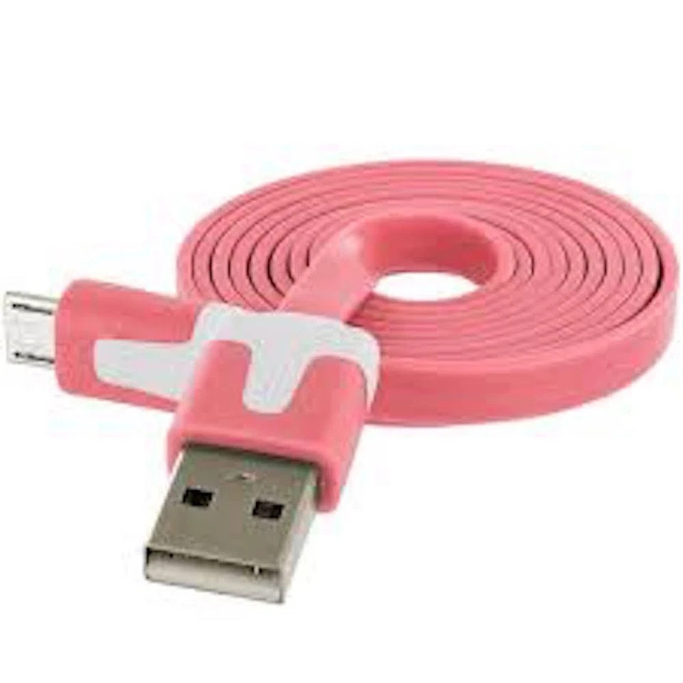 NTJ 10FT flat noodle MICRO USB data Charger Cable for SAMSUNG GALAXY S3 4 S6+ S7 - Image 1 of 4