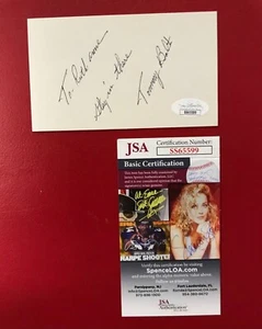 Tommy Bolt Signed Personalized Index Card JSA Certified PGA Golfer HOF! (d.2008) - Picture 1 of 4