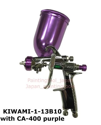 ANEST IWATA KIWAMI-1-13B10 1.3mm metallic pearl spray gun With CA-400 Purple cup - Image 1 of 4