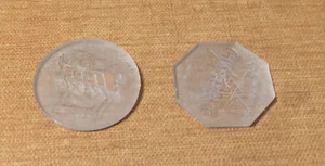 2 Vintage POG Official TROV Trouncer USA The Antidote 8 Sided + Round Opaque - Bild 1 von 3