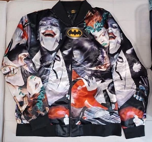 Batman,Joker,Harley Quinn,Riddler,Penguin Villains Parade Varsity Bomber Jacket - Picture 1 of 2