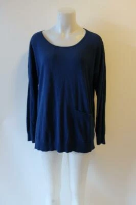 SUÉTER MUJER REPETIR PUNTO FÁCIL AZUL LADO 1/4 CREMALLERA TALLA XL * Foto 1 de 4