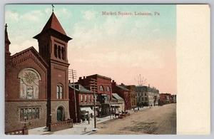 Market Square, Lebanon. Pennsylvania PA Postcard - Picture 1 of 2