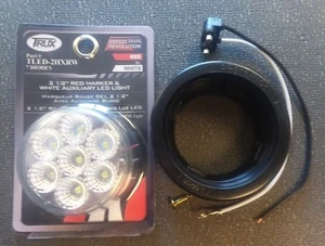 Trux 2-1/2" Dual Revolution Marker & Backup 7 Diode LED 2 IN 1 Red/White Kit - Picture 1 of 7