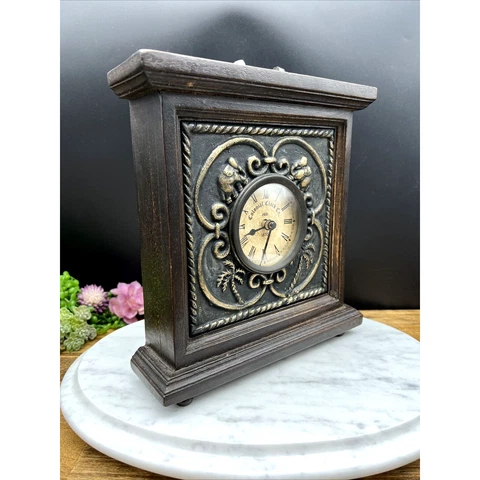 Vintage Colonial Clock Company Mantle Clock Battery Operated - Tested and Works Cover