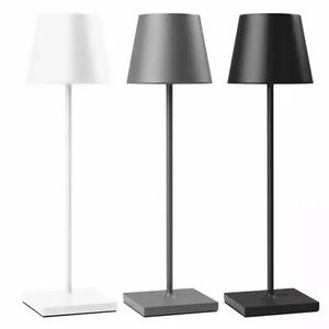 lampada da tavolo led ricaricabile a batteria touch dimmerabile bar hotel - Foto 1 di 6