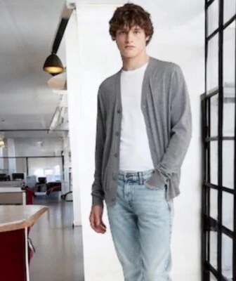 Cárdigan de lana merino para hombre Calvin Klein L y XXL | Suéter de invierno | Envío global Foto 1 de 4