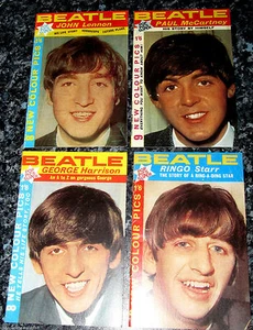 4 BEATLES Hefte Paul McCartney Fotos Liverpool altes Vintage Buch Zeitschriften UK - Bild 1 von 1