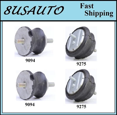 4 PIEZAS MONTAJE MOTOR Y TRANSMISIÓN APTO PARA BMW 750IL, 850CI, 850CSI, 850I 5.0L 5.6L Foto 1 de 4