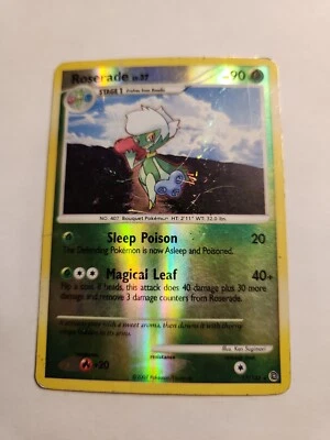 Pokémon Secret Wonders Rare Holo Roserade 17/132 HP - Image 1 of 4