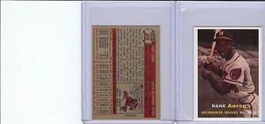 1957 TOPPS #20 HANK AARON MINI CARTOLINA RISTAMPA BELLA COME NUOVA (A-59) - Foto 1 di 1