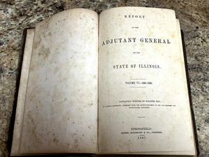 1867 REPORT OF THE ADJUTANT GENERAL OF THE STATE IL. 77TH INFANTRY REGIMENT (19B - Picture 1 of 9