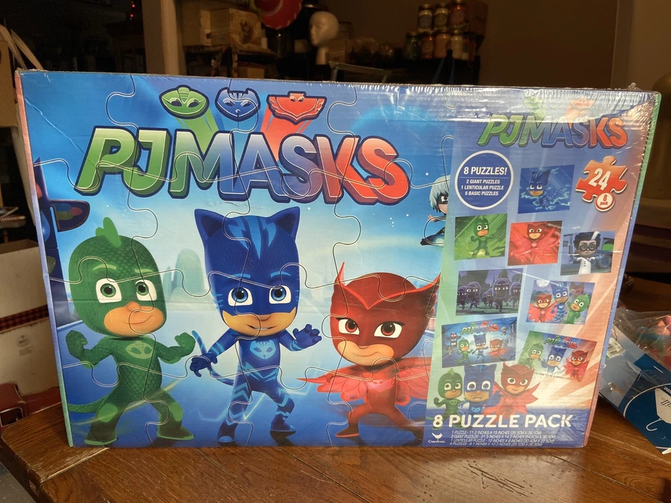 Disney’s PJ Masks - Paquete de 8 rompecabezas conjunto surtido piso básico niños rompecabezas - NUEVO Foto 1 de 1