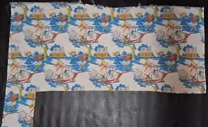 0.6 yds Vtg 1970's Holly Hobbie American Greetings Mane's, Girls play, 43" Wide - Picture 1 of 13