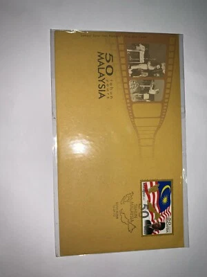Malaysia 2013 fdc 50 years first day cover with broucher shah alam chop - Image 1 of 2