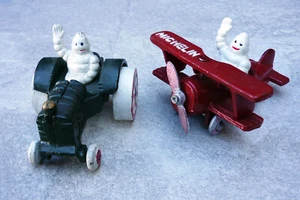Michelin Man Figures Tractor AeroplaneTyres Cast Iron Repro Vintage Bibendum - Picture 1 of 8