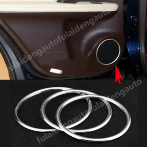 For Lexus RX350 RX450H 2016-2021 Silver Inner Door Speaker Sound Trim Ring Cover - Picture 1 of 6