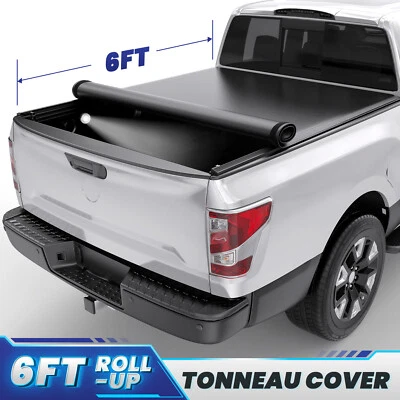 6FT Soft Roll up Tonneau Cover for 93-11 Ford Ranger Flareside/Splash Truck Bed Foto 1 de 4
