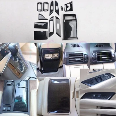 For LEXUS RX350 450h 10-15 Carbon Fiber Look Interior Decoration Kit Cover Trim Foto 1 de 4