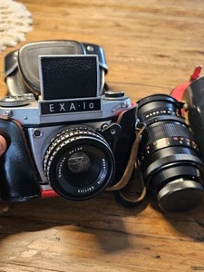 Kamera EXA 1a Opjektiv Fotoapparat DDR foto Fotos Fotografie Bodenfund Optik - Bild 1 von 18